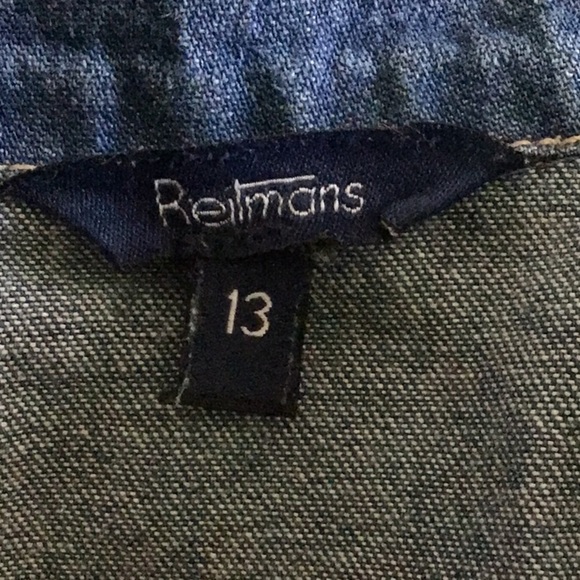 VINTAGE Reitmans denim maxi dress sz 13 - Picture 5 of 5